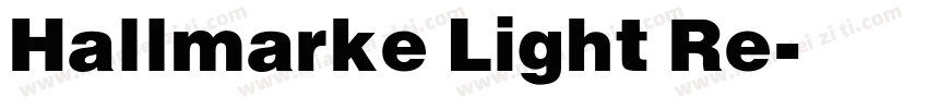 Hallmarke Light Re字体转换